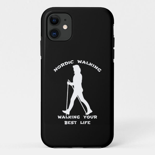 Nordic Walking - Das beste Leben Case-Mate iPhone Hülle (Rückseite)
