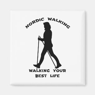 Nordic Walking - Das beste Leben Magnet