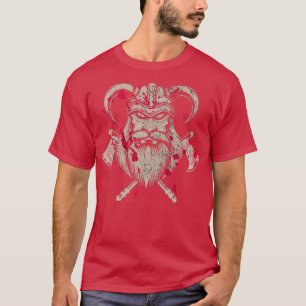 Nordic Warrior Viking Helmet Nordic T-Shirt