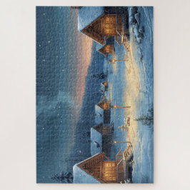 Nordic Winter Village Jigsaw Puzzle