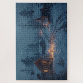 Nordic Winter Village Jigsaw Puzzle