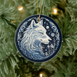 Nordic Wolf Ornament
