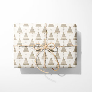 Nordic Wooden Weihnachtsbaum Geschenkpapier