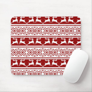 Nordik-Weihnachten Skandinavisches Rentier Mousepad