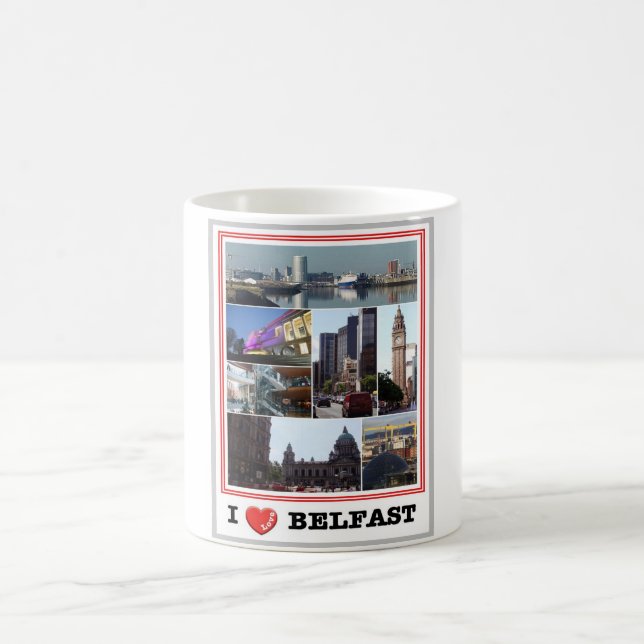 Nordirland - Belfast - I Liebe - Kaffeetasse (Mittel)