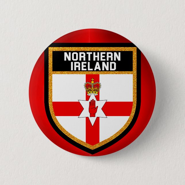 Nordirland-Flagge Button (Vorderseite)