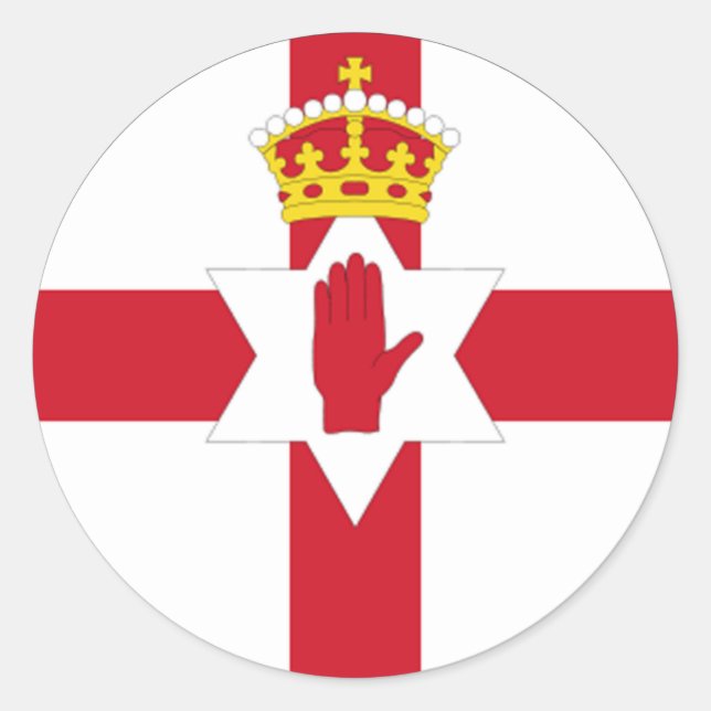 Nordirland Province Ulster Euro Sticker (Vorderseite)