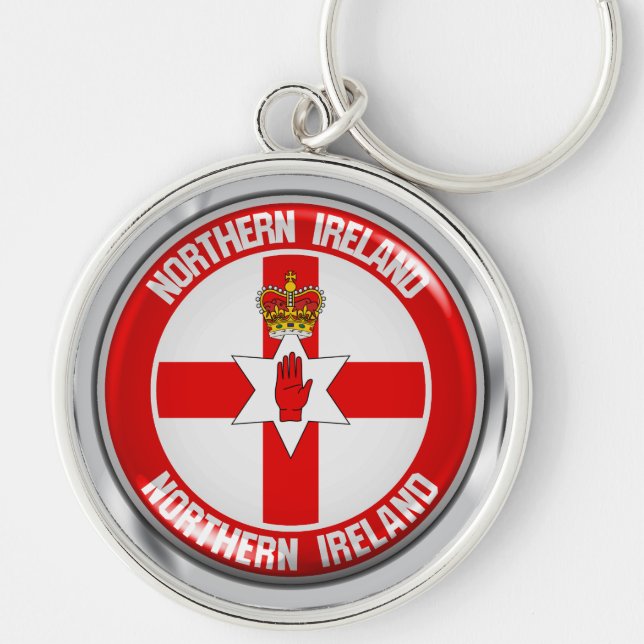 Nordirland-Runde Schlüsselanhänger (Vorne)