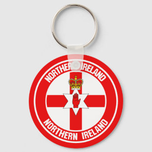 Nordirland-RundEmblem Schlüsselanhänger