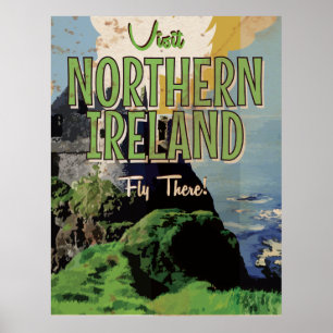 Nordirland Vintage-Reiseposter Poster
