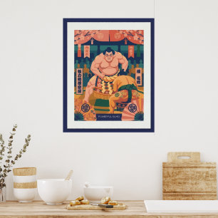 Nordisch-Japanische Illustration –JAPAN Poster