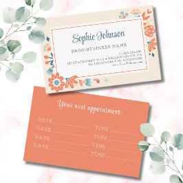 Nordische Blume Terminkarte