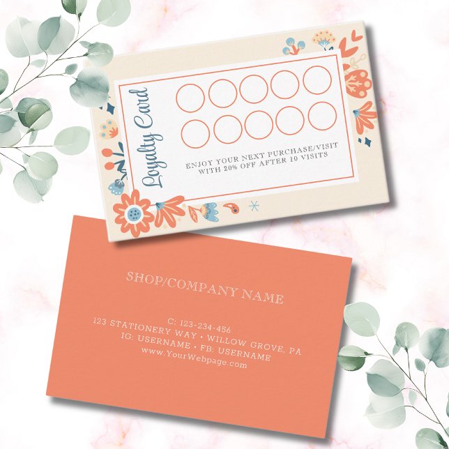 Nordische Blume Treuekarte (Von Creator hochgeladen)