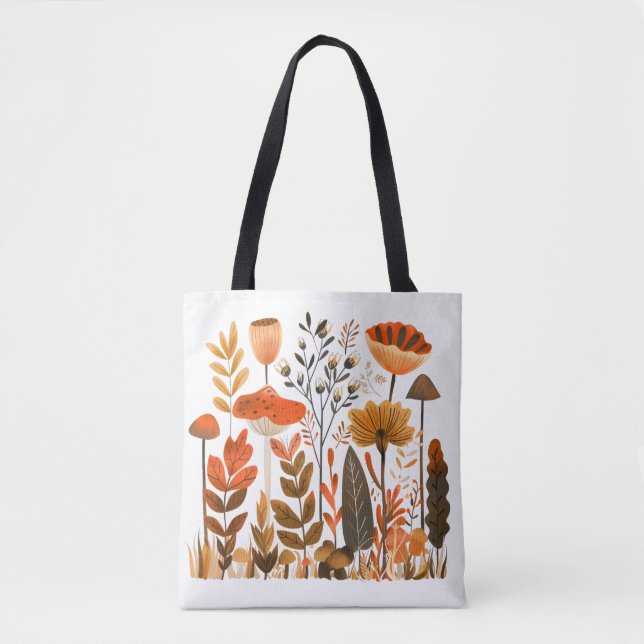 Nordische Blumen-Tasche (Vorderseite)