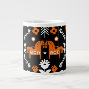 Nordische Data Horse-Wohngestaltung Jumbo-Tasse