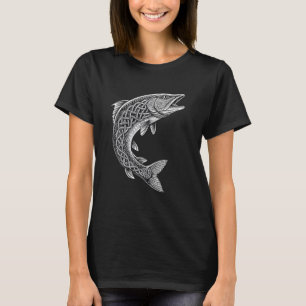Nordische Fischfang-Legende u2013 Wikinger-Knotenf T-Shirt