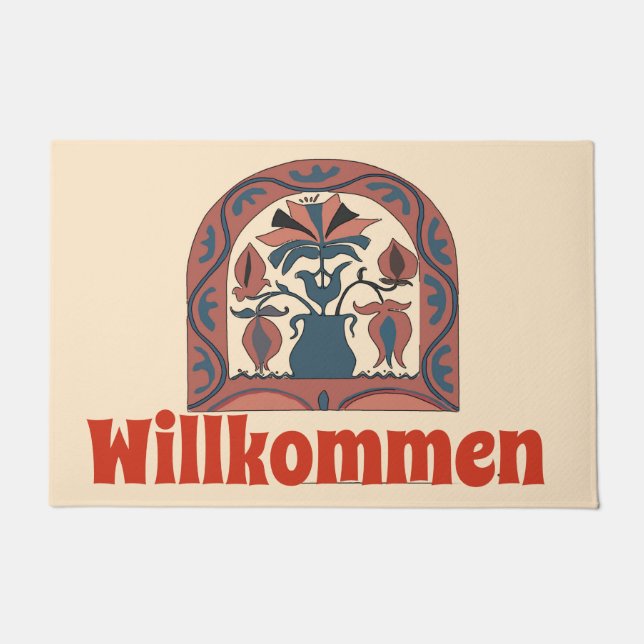 Nordische Folkkunst, personalisieren Fußbodenmatte Fußmatte (Vorderseite)