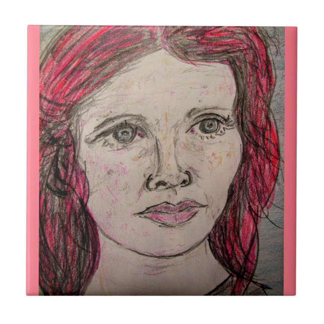 Nordische Frau Fliese (Vorderseite)