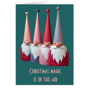 Nordische Gnome Retro Moderner Weihnachts Kitsch S