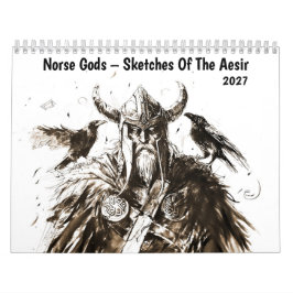 Nordische Götter – Skizzen der Asen Kalender