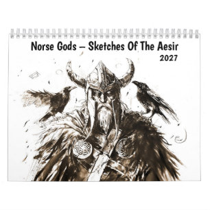 Nordische Götter – Skizzen der Asen Kalender