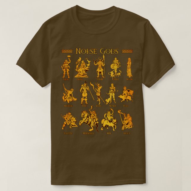 Nordische Götter T-Shirt (Design vorne)