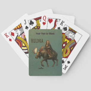 Nordische Huldra-Wald-Frau Spielkarten
