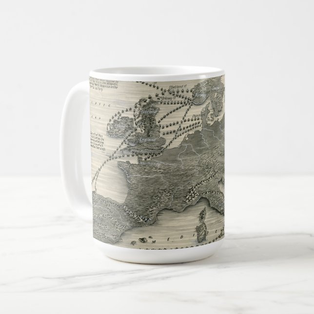 Nordische Invasionen Kaffeetasse (Vorderseite Links)