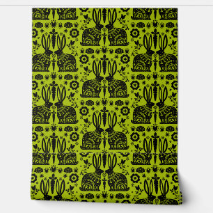 Nordische Kaninchengedanken-Wohngestaltung Tapete