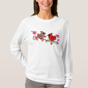 Nordische Kardinäle auf der Zweigstelle Blossom T-Shirt