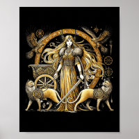Nordische Mythische Kreationen Freyja Norse Goddes