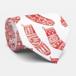 Nordische Strumpf skandinavisches Weihnachtsrot Krawatte