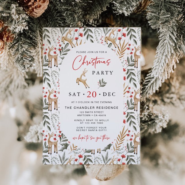 Nordische Weihnachtsfeiertage Skandinavien - Party Einladung (Von Creator hochgeladen)