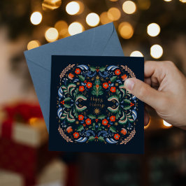 Nordische Weihnachtsgrüße Postkarte