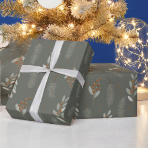 Nordische Weihnachtslandschaft Geschenkpapier