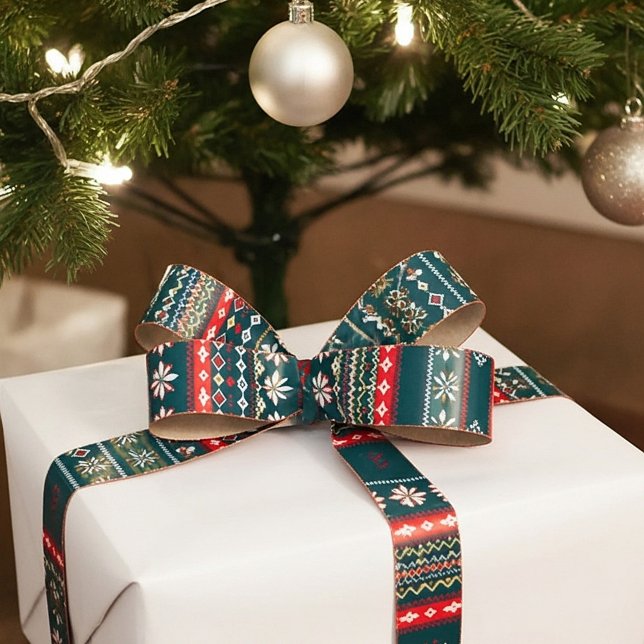 Nordische Weihnachtsmuster Satinband (Von Creator hochgeladen)