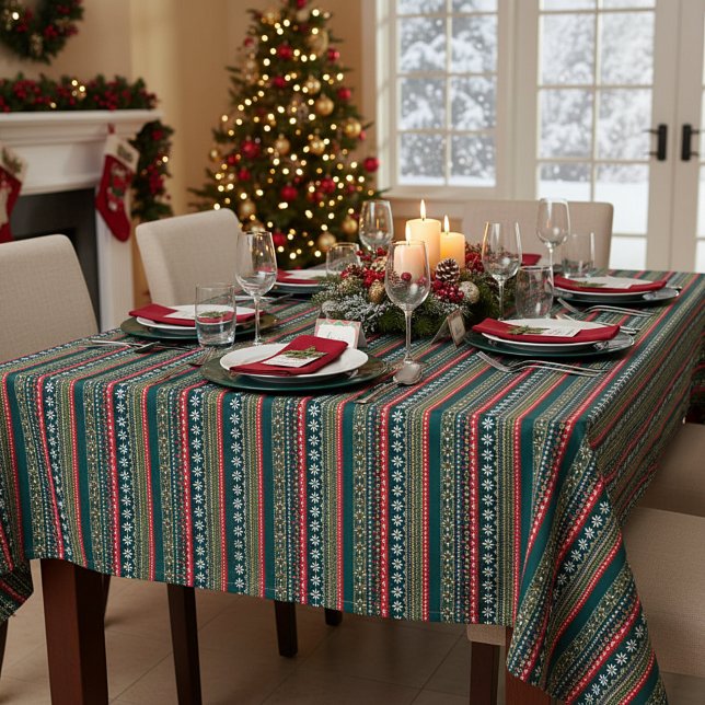 Nordische Weihnachtsmuster Tischdecke (Von Creator hochgeladen)