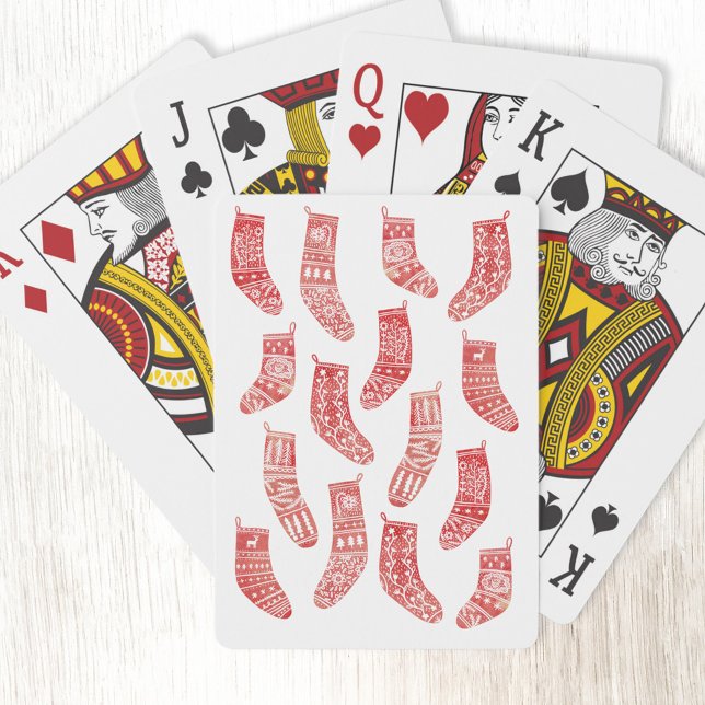 Nordische WeihnachtsStrümpfe Spielkarten (Nordic Stockings playing cards)