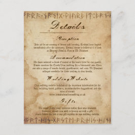 Nordische Wikinger Landhaus-Dekorationsdetails Ums Begleitkarte