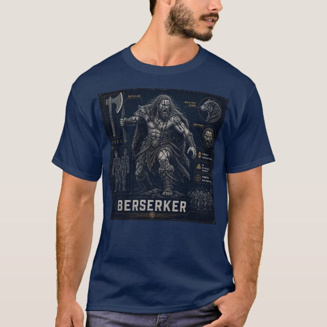 Nordischer Berserker T-Shirt (Vorderseite)