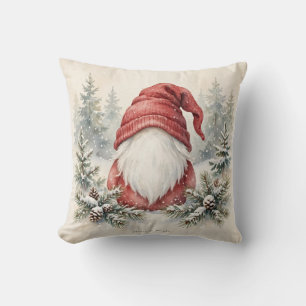 Nordischer Gnom Tannen — Weihnachts-Wurfkissen Kissen