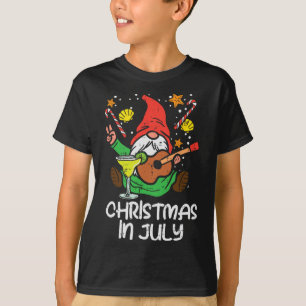 Nordischer Gnom Weihnachtsmann spielt Gitarre Weih T-Shirt