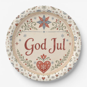 Nordischer Gott Jul Norwegisches Weihnachten Pappteller