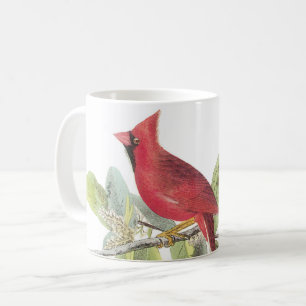 Nordischer Kardinal von Audubon Kaffee Tasse