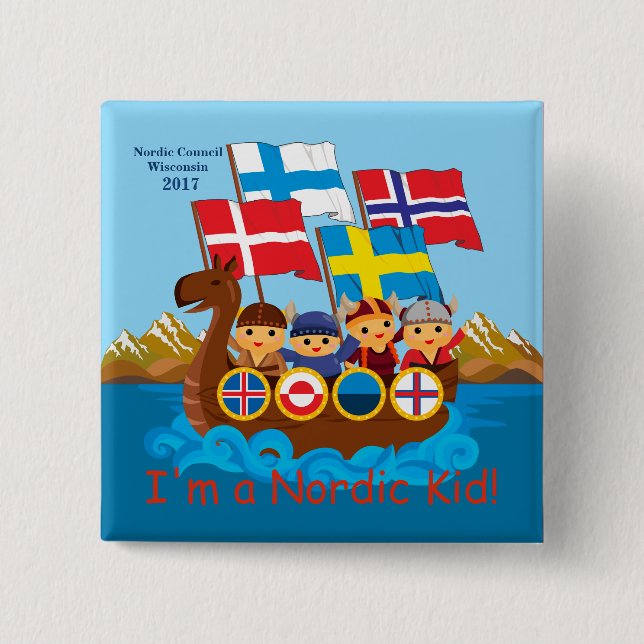 Nordischer Kinderknopf 2017 Button (Vorderseite)