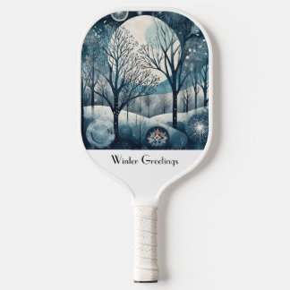 Nordischer Moonlit-Wald, kundenspezifisch Pickleball Schläger