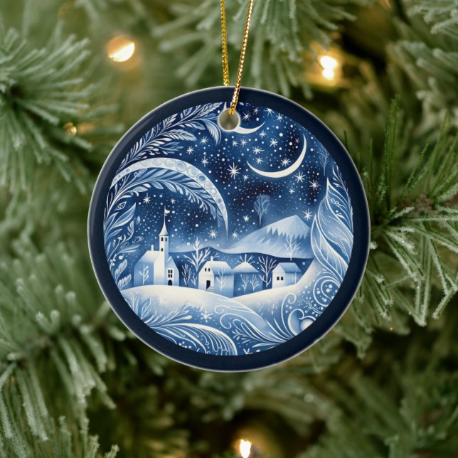 Nordischer Schmuck Keramik Ornament (Baum)