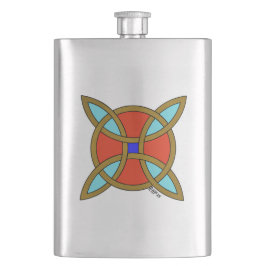 Nordischer Schutz vor Hexerei oder Hexenknochen Flachmann