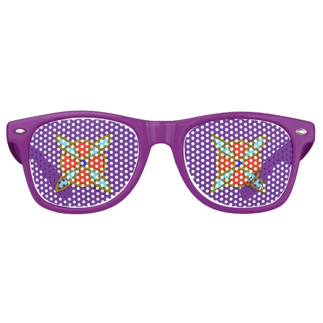 Nordischer Schutz vor Hexerei oder Hexenknoten Partybrille (Vorderseite)
