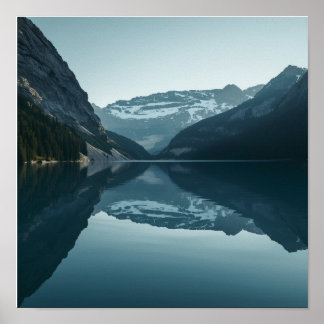 Nordischer See Reflexion Poster